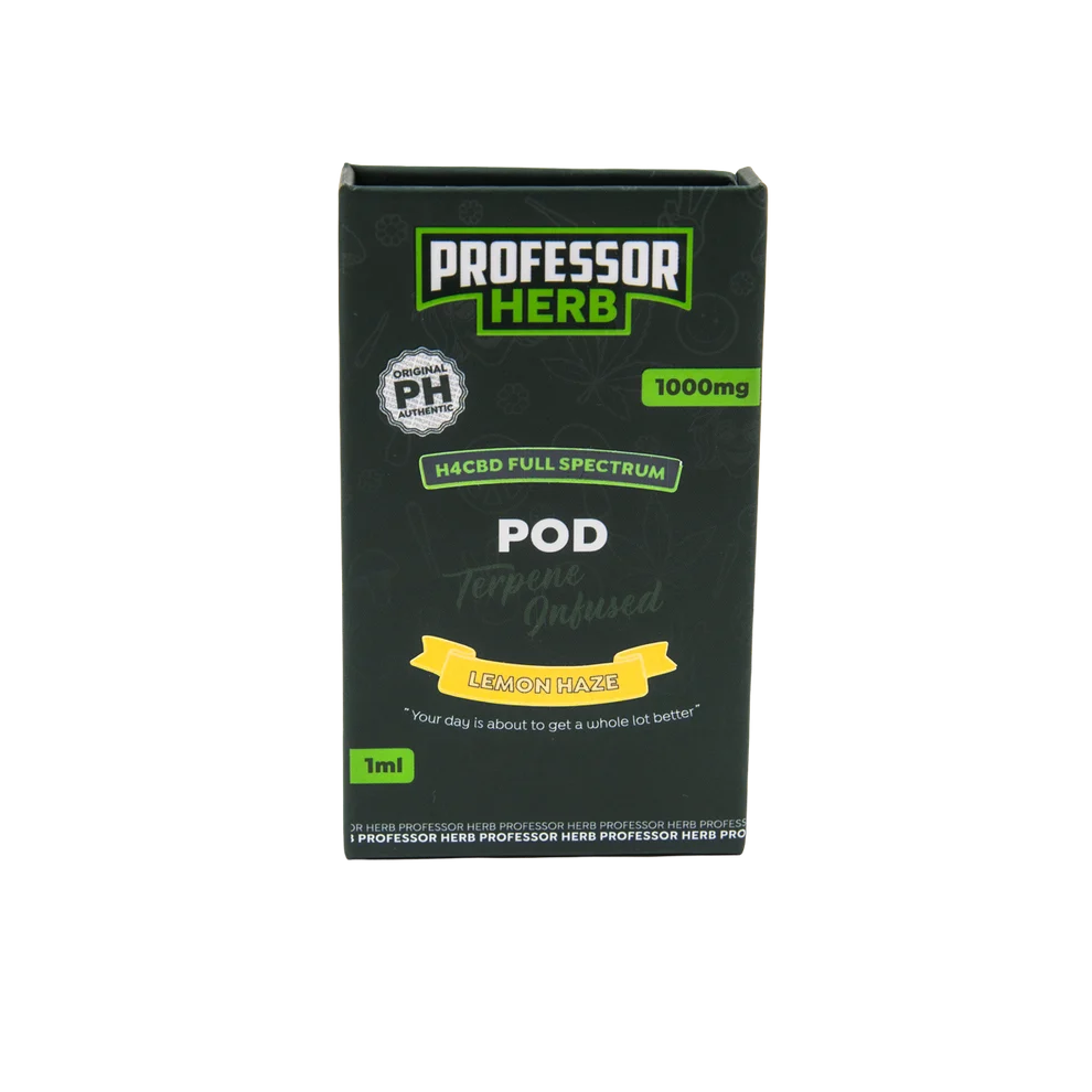 H4 replacement pod Professor Herb  Lemon Haze box
