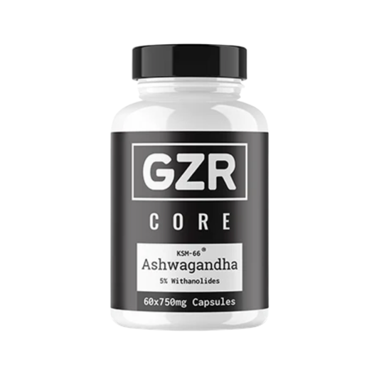 GZR 750mg KSM-66 Ashwagandha Capsules - 60 Capsules