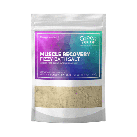 Green Apron 100mg CBD Muscle Recovery Bath Salts 500g