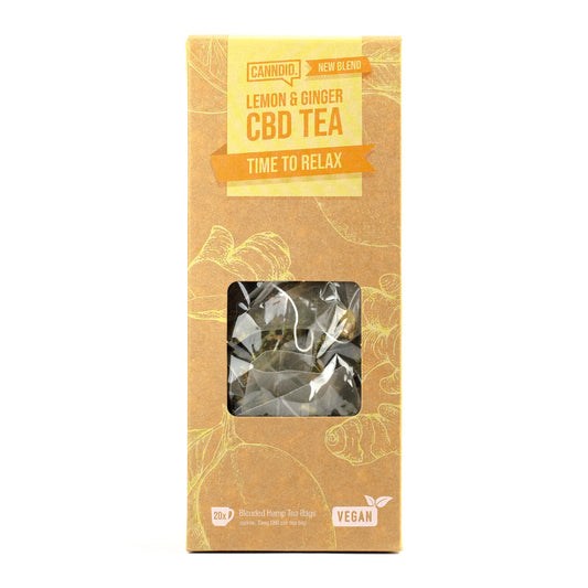 CANNDID Lemon & Ginger CBD Tea 15mg 20 Pack