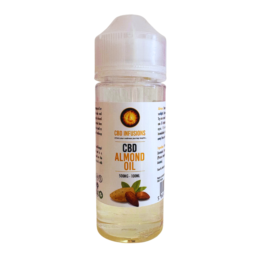 CBD Infusions - Almond Massage Oil 500mg CBD