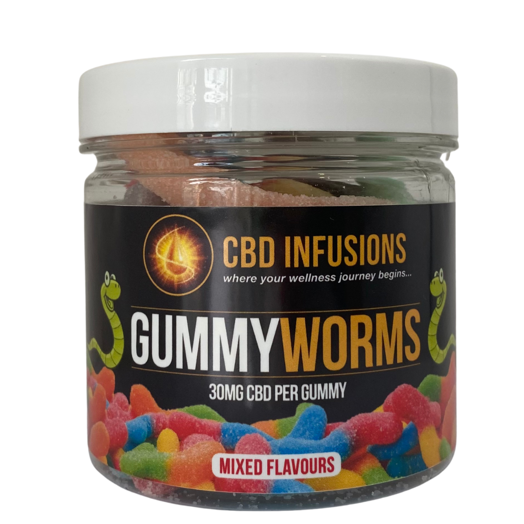CBD Infusions - Gummy Worms 30mg CBD