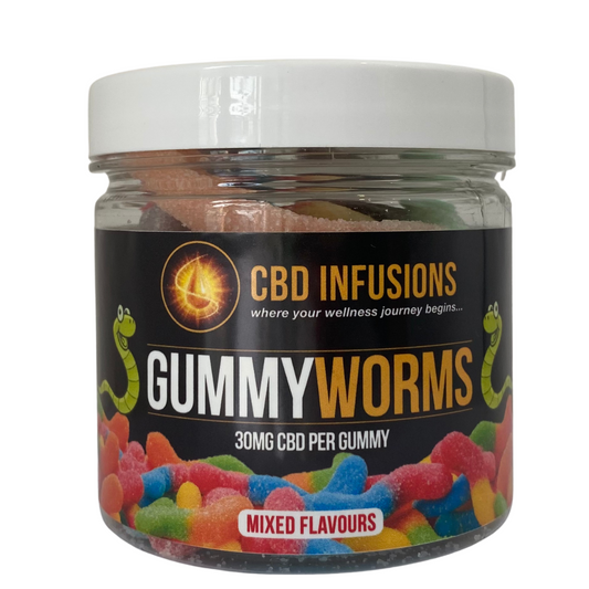 CBD Infusions - Gummy Worms 30mg CBD