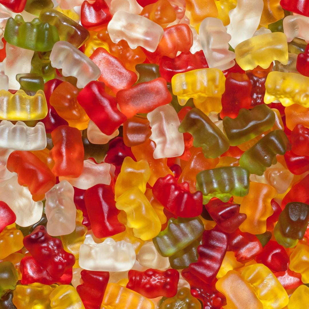 CBD Infusions - Gummy Bears Gummy Background