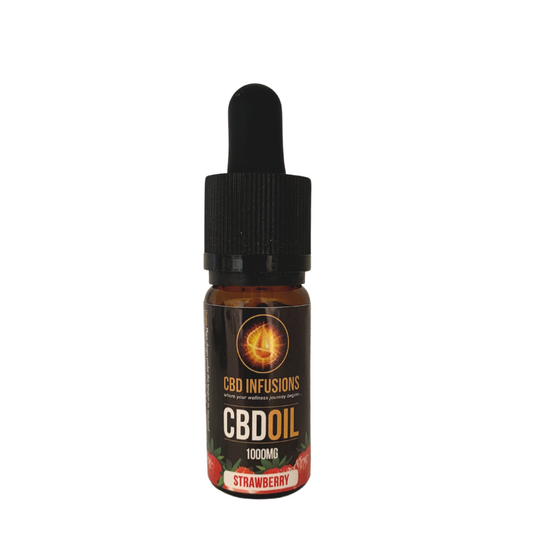 CBD Infusions 1000mg Starwberry  Broad Spectrum Oil 