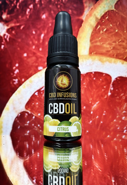 CBD Infusions CBD Oil - Citrus Background