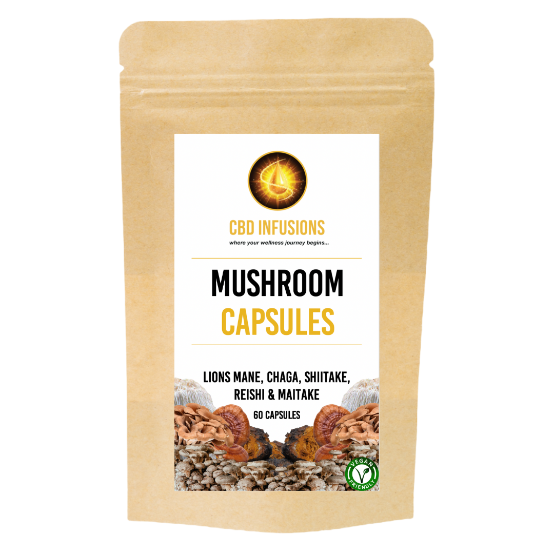 CBD Infusions Mushroom Capsules 60Pack 