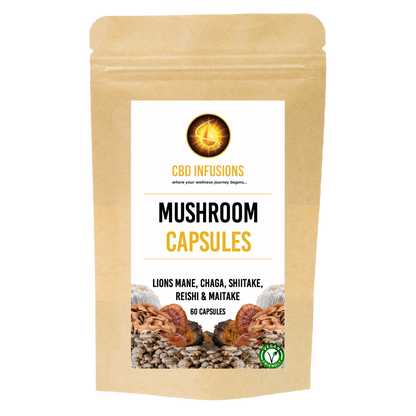 CBD Infusions Mushroom Capsules 60Pack 