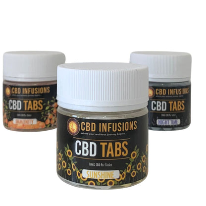  CBD Infusions Tabs 10mg Sunshine Trio