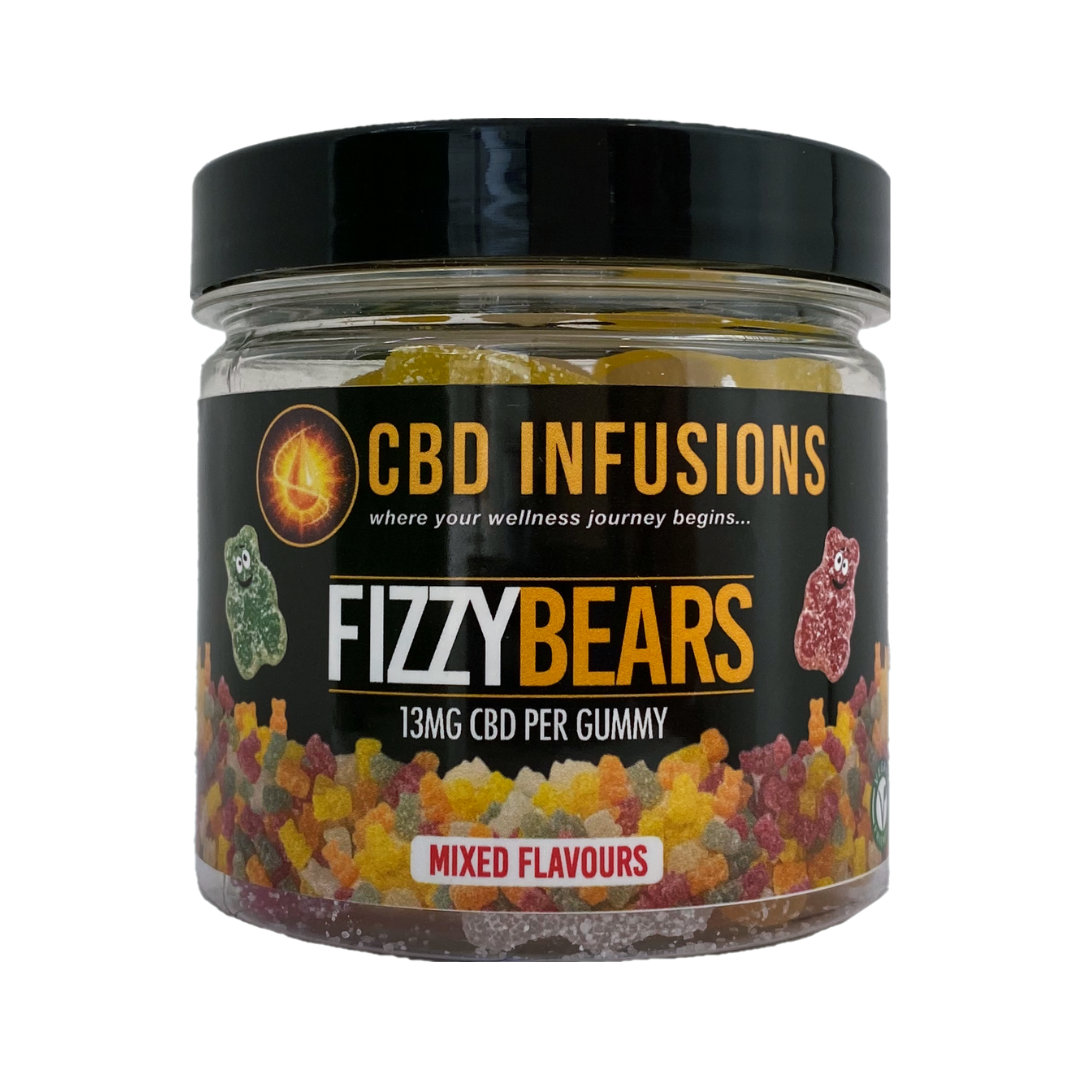 CBD Infusions Vegan-Fizzy-Bears-13 mg