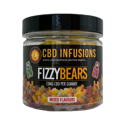 CBD Infusions Vegan-Fizzy-Bears-13 mg