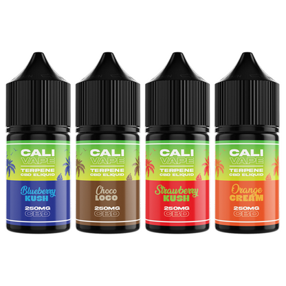 Cali Vape Mixed Flavours 250mg CBD E-liquid