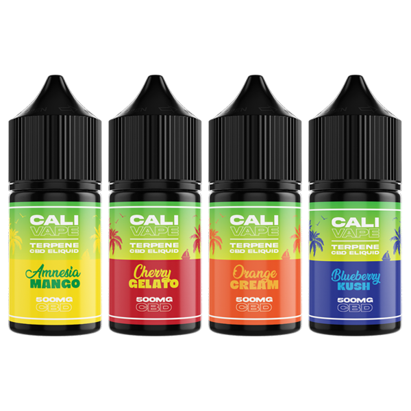 Cali Vape Mixed Flavours 500mg CBD E-liquid