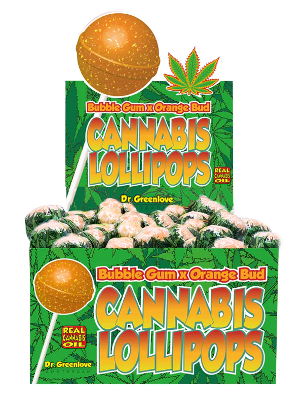 Cannabis Flavoured Lollipops by Dr Greenlove