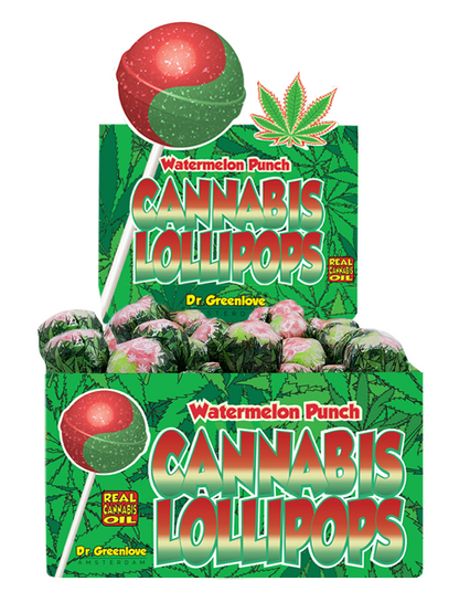 Cannabis Lollipops Watermelon Punch Dr Greenlove