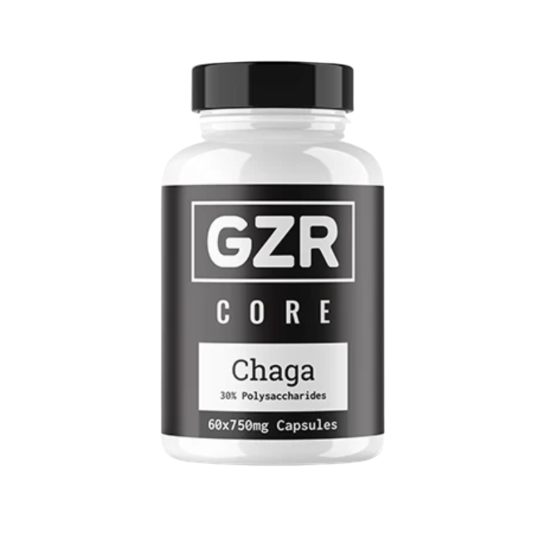 GZR 750mg Chaga Capsules - 60 Capsules