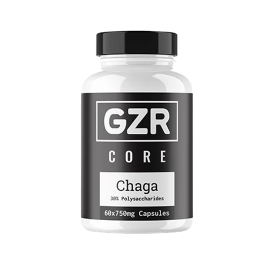 GZR 750mg Chaga Capsules - 60 Capsules