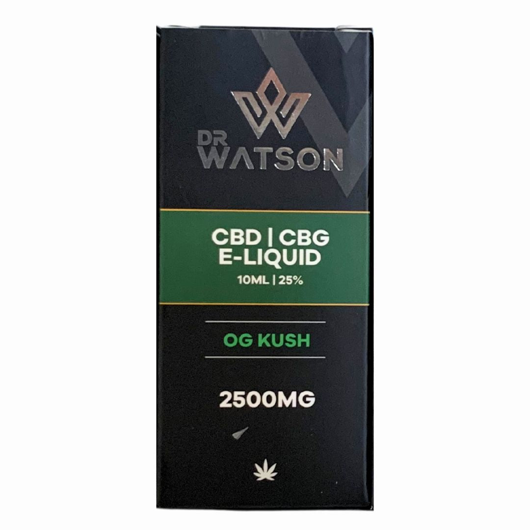 DR Watson CBD & CBG E-Liquid -OG Kush - 2500mg (Box)