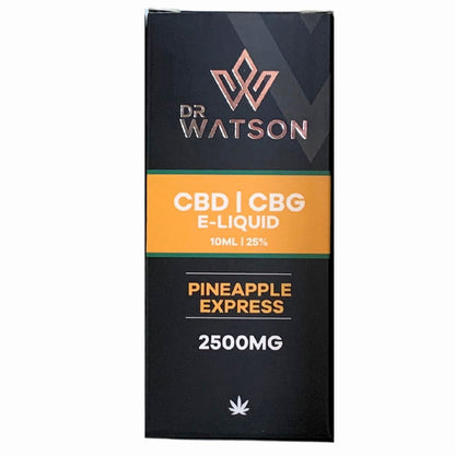 DR Watson CBD & CBG E-Liquid -Pineapple Express - 2500mg (Box)