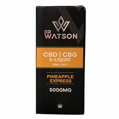 DR Watson CBD & CBG E-Liquid -Pineapple Express - 5000mg (Box)