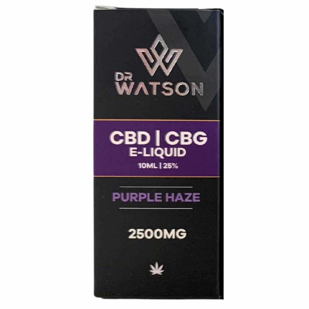 DR Watson CBD & CBG E-Liquid -Purpe Haze - 2500mg (Box)