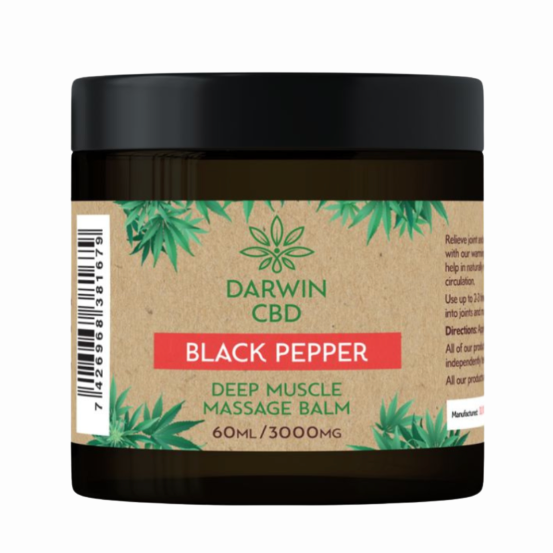 Darwin CBD 3000mg CBD Black Pepper Massage Balm