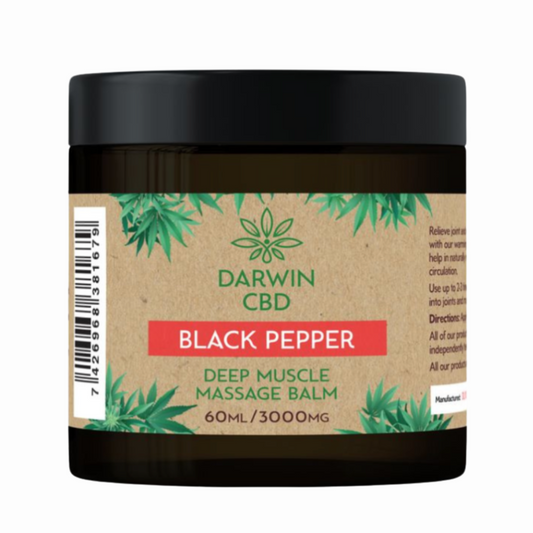 Darwin CBD 3000mg CBD Black Pepper Massage Balm