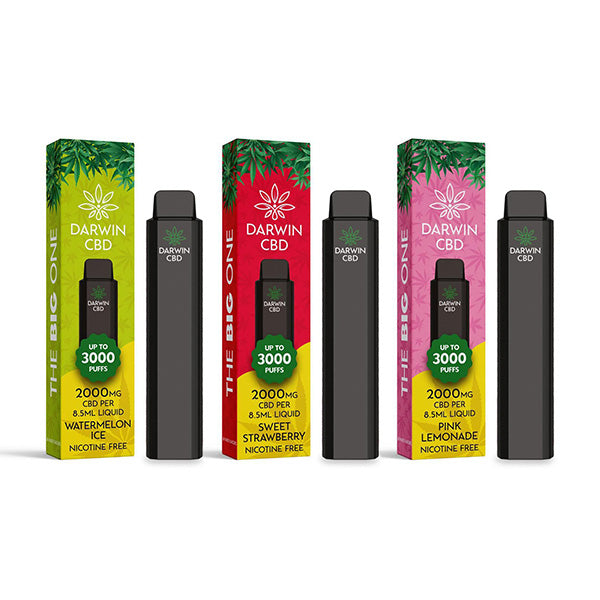 Darwin CBD Mixed Flavours 2000mg Disposable Vape 