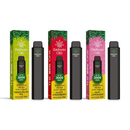 Darwin CBD Mixed Flavours 2000mg Disposable Vape 