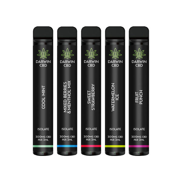 Darwin CBD Mixed Flavours Disposable Vape 300mg 