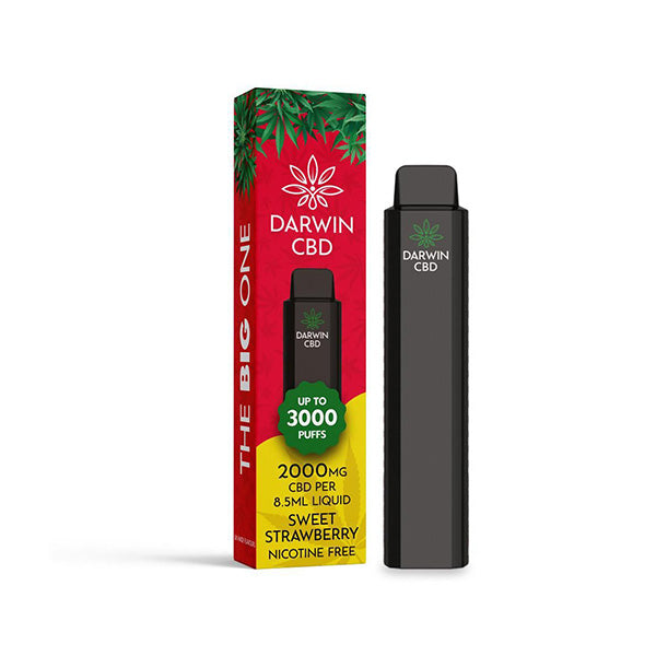 Darwin CBD Sweet Strawberry 2000mg Disposable Vape 