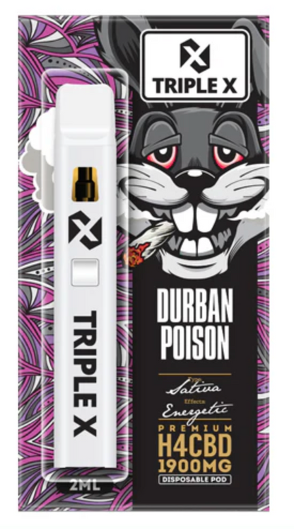 Durban Poison Triple X H4 vape 1900mg