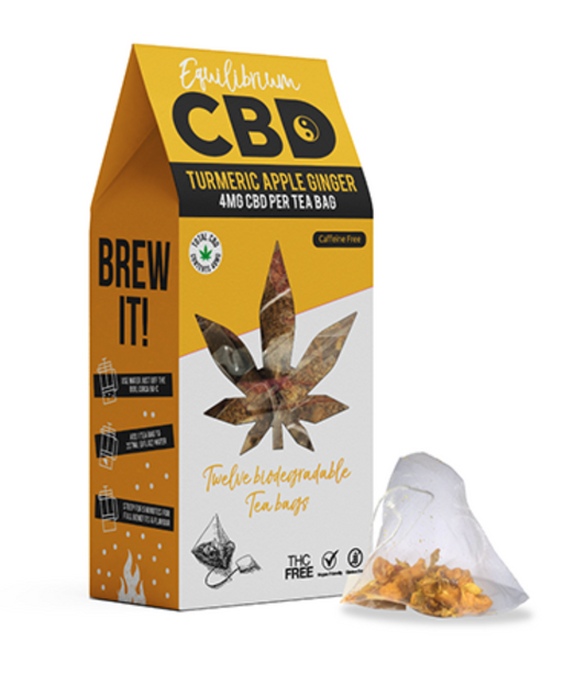 Equilibrium CBD Turmeric & Ginger Tea Bags