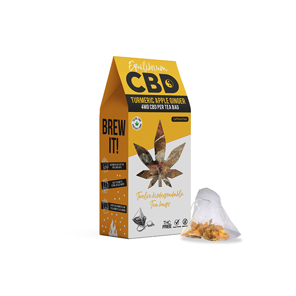 Equilibrium CBD Full Spectrum Turmeric & Ginger Tea Bags