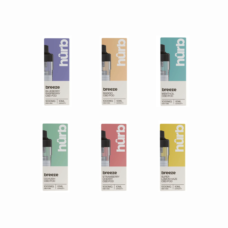cbd vape refill HURB Breeze CBD Refill Pods for Vaping Convenience