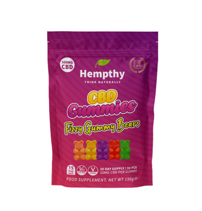 Hempthy 300mg Bags - Fizzy Gummy Bears