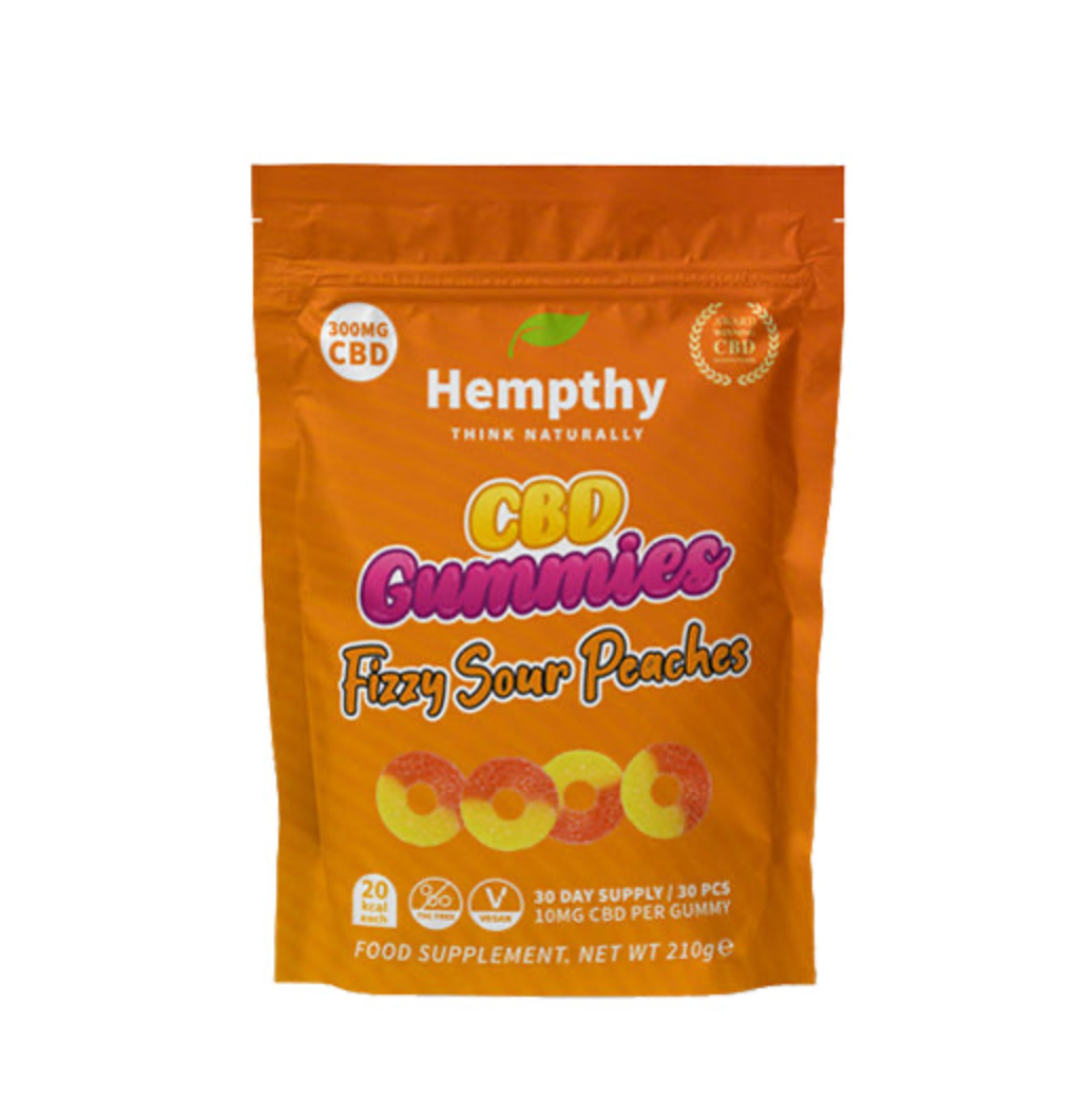 Hempthy 300mg Bags - Fizzy Sour Peach