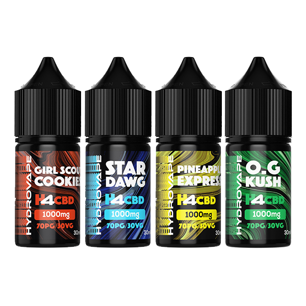 Hydrovape E-Liquid H4CBD Mixed Flavours 1000mg 