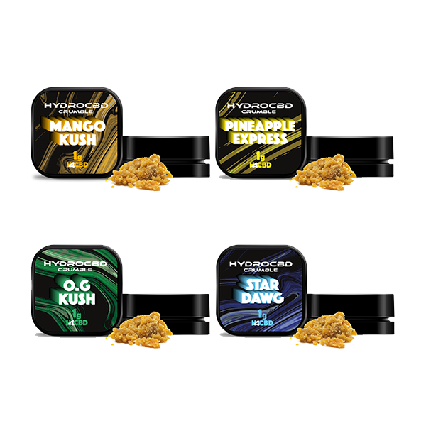 Hydrovape H4CBD Crumble Mixed Flavours  1g