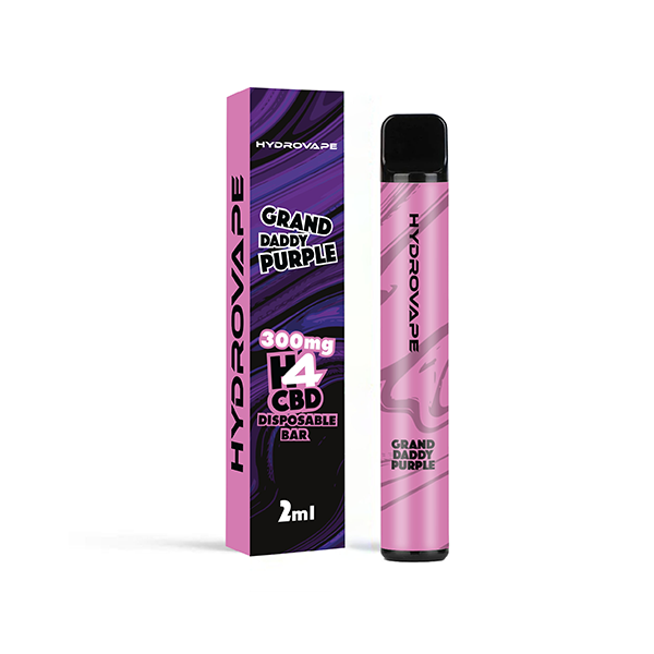 Hydrovape H4CBD Disposable Vape Granddaddy Purple 300mg