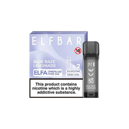 ELF Bar ELFA 20mg Replacement Prefilled Pods 2ml 1200 Puffs - 2 Pcs
