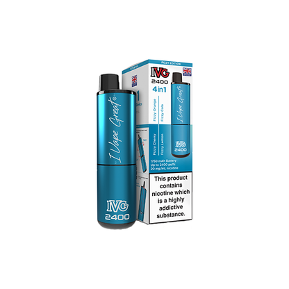 20mg IVG 2400 4 in 1 Multi Edition Rechargeable Pod Vape Kit 2400 Puffs