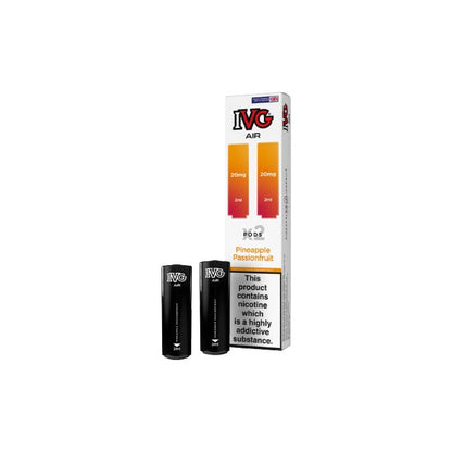 20mg IVG Air Prefilled Pods 2ml 1200 Puffs - 2 Pcs