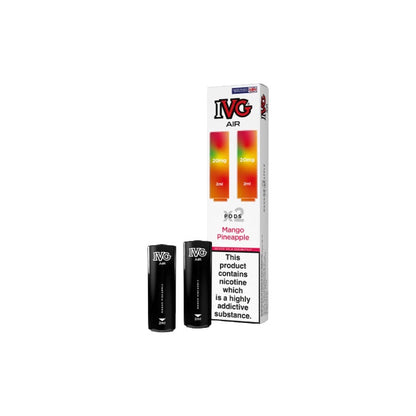 20mg IVG Air Prefilled Pods 2ml 1200 Puffs - 2 Pcs