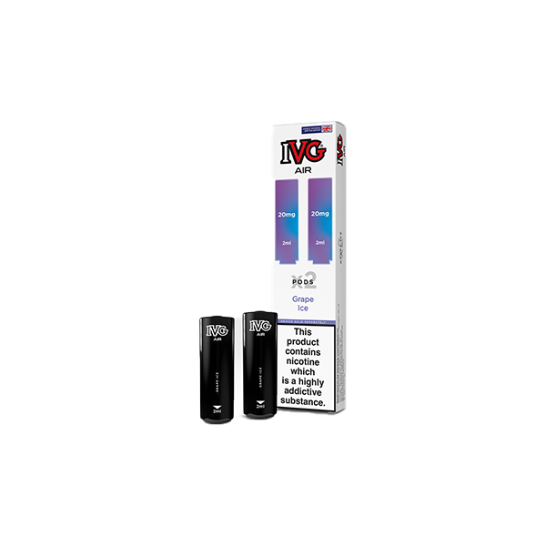 20mg IVG Air Prefilled Pods 2ml 1200 Puffs - 2 Pcs