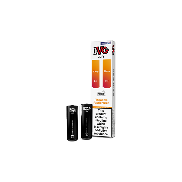 20mg IVG Air Prefilled Pods 2ml 1200 Puffs - 2 Pcs