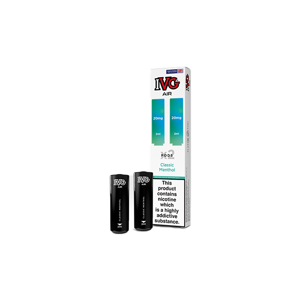 20mg IVG Air Prefilled Pods 2ml 1200 Puffs - 2 Pcs