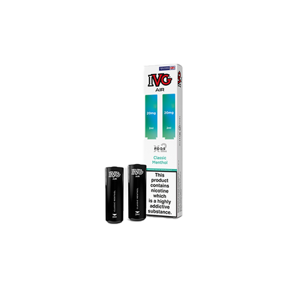 20mg IVG Air Prefilled Pods 2ml 1200 Puffs - 2 Pcs