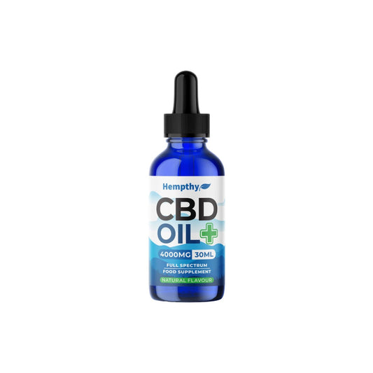 Hempthy 4000mg CBD Oil Full Spectrum Natural - 30ml