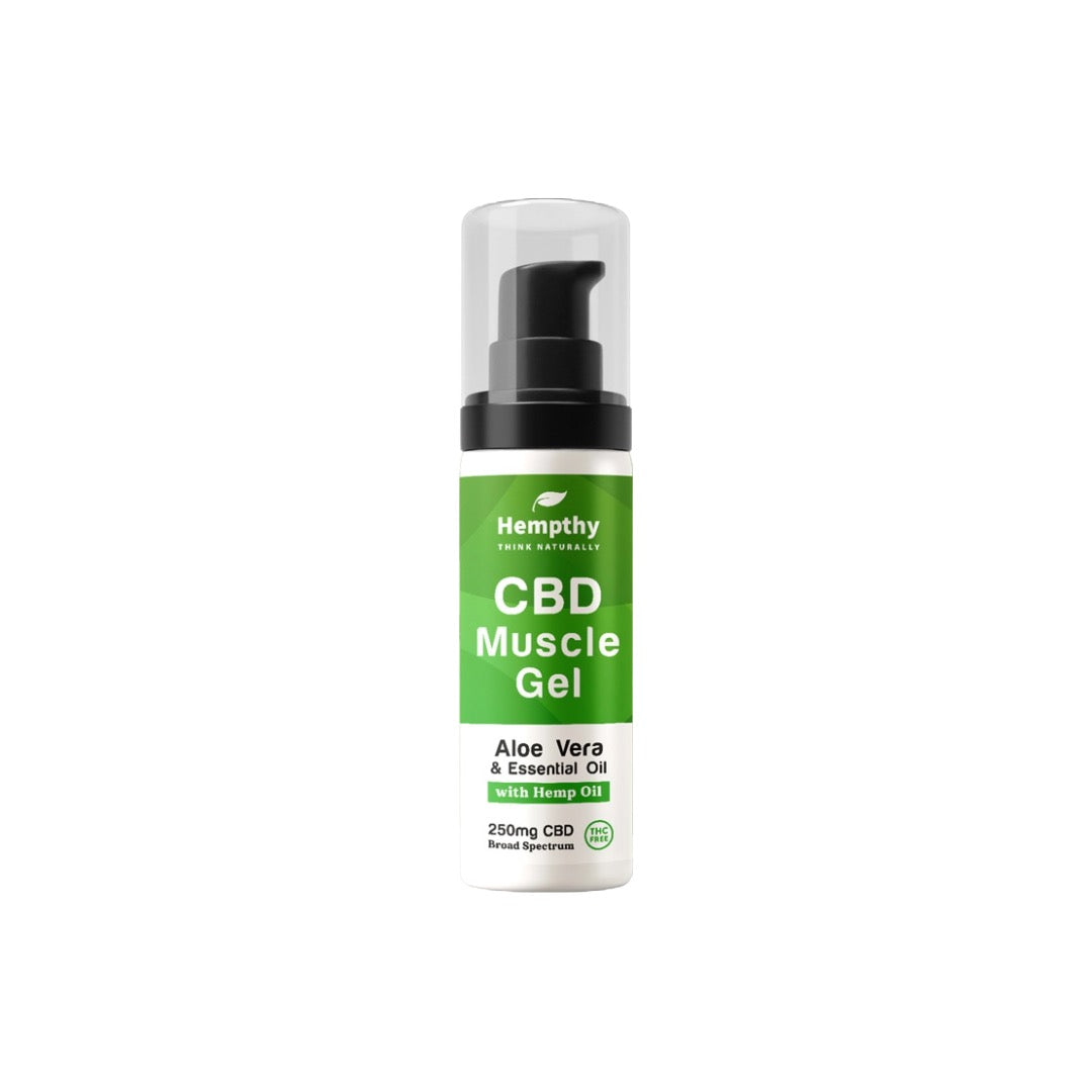 Hempthy 250mg Broad Spectrum CBD Muscle Gel - 50g